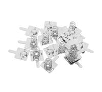 GARIOUANS 20pcs Aa Battery Spring Contacts Nickel-plated Terminal Plates Positive Negative Polarity for Electronics Repair, Flashlight, Remote Control Battery Holder Replacement