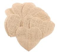 GARIOUANS 20Pcs Christmas Burlap Slices Ornaments DIY Hanging Decorations for Tree Door Wall Unfinished Rustic Burlap Crafts Easy to Paint and Sew Vintage Xmas Wedding Decor