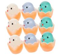 GARIOUANS 20pcs Glow in The Dark Mini Chicks Resin Figurines for Home and Office Decor, Luminous Chick Statues Micro Landscape Accessories for Garden and Desk Display