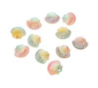 GARIOUANS 20Pcs Gradient Color Shell Phone DIY Decoration Odorless Resin Accessories for Customizing Phone Case Delicate Charms for Mobile Shell Craft Random Color
