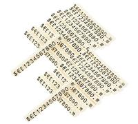 GARIOUANS 20Pcs Jewelry Price Tags Display Cubes Price Display Stands for Retail Counters Lightweight Numbers for Pricing