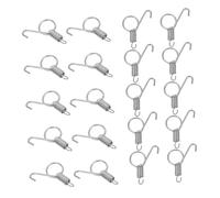 GARIOUANS 20pcs Metal Cage Spring Hooks for Small Animal Enclosures Sturdy Dog Crate Latch Hooks with Fixed Feed Box Spring for Rabbit Cat Parrot and Pet Safety