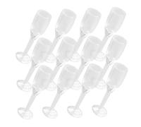 GARIOUANS 20pcs Miniature Simulated Cocktail Wine Glasses Set for Dollhouse Decoration, Small Tiny Glass Model for Mini House Bar Accessories and Doll Display