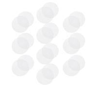GARIOUANS 20Pcs Round Plastic Cross Stitch Canvas Sheets Mesh Pads for Needlepoint Embroidery Quilting DIY Crafting Lightweight Portable White