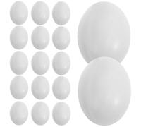 GARIOUANS 20pcs Simulation Plastic Pigeon Eggs Lifelike Pigeon Laying Props for Breeding Training and Hatching Practice in Poultry Farming