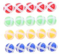 GARIOUANS 20Pcs Sticky Balls for Board Darts Game Accessories Tossing Red Yellow Blue Green for Indoor Outdoor Family Fun and Hand Eye Coordination Development