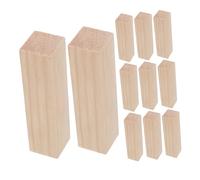 GARIOUANS 20pcs Unfinished Solid Wood Blocks for Crafts Pine Wood Blanks for DIY Painting Woodburning Lightweight Natural Texture Blocks for Beginners and Home Decor Projects
