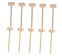GARIOUANS 20Pcs Wooden Mallet Hammer Set for Multi Functional Seafood Shell Cracker and DIY Craft Tool Smooth Premium Wood Safe Educational Hammer for Lobster Crab Jewelry and Leather Work