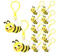 GARIOUANS 24pcs Cute Bee Charm Key Holder Small Bee Keychains for Backpack Purse Car Decor Party Favors Creative Stylish Accessories for Women Men
