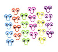GARIOUANS 24Pcs Eye Finger Puppets Rings for Funny Eyeball for Storytelling Role Play Kindergarten Parent Games Imagination and Communication Development