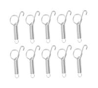 GARIOUANS 24pcs Metal Spring Door Hook for Rabbit Dog Cat Parrot Cage Door Fixed Latch Hook Spring Latch for Cages