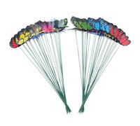 GARIOUANS 24pcs Pvc Dragonfly Stakes for Garden and Lawn, Waterproof Artificial Decorative Stakes That Sway in The Breeze, for Indoor and Outdoor Plant and Patio Decor
