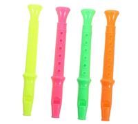 GARIOUANS 24pcs Whistles Colorful Plastic Music Instruments for Birthday Christmas Party Favors Develop Musical Interest and Rhythm Skills Random Color