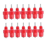 GARIOUANS 25 Pcs Chicken Nipple Water Drinker Automatic Chicken Feeder Poultry Watering Chinken Waterer Chick Drinker Waterer Red