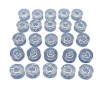 GARIOUANS 25pcs Plastic Sewing Machine Bobbins 2.1cm Diameter for Domestic Sewing Machines with Sturdy Hard Plastic and Practical Simple Design