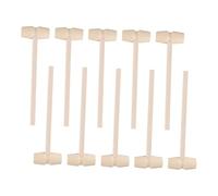 GARIOUANS 25Pcs Wooden Crab Mallet Set Educational DIY Painting Hammer for Seafood Cracking Shellfish Lobster Crafting Safe Wooden Hammer