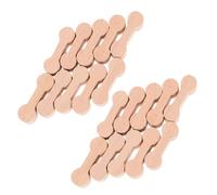 GARIOUANS 25pcs Wooden Dog Bone Train Track Adapters Secure DIY Railway Connectors for Compatible with Various Wooden Railways Safe Wood Material for Model Expansion and Party Play