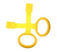 GARIOUANS 2pcs Baby Pull Rings for Crib and Toddler Learning Standing Infant Hand Pull Rings for Walking Assistance Yellow Early Development Toys