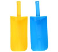 GARIOUANS 2pcs Beach Sand Spades for PP Scoop in Blue and Yellow Multifunctional Tools for Beach Garden Pool Play Outdoor Sand Pit Accessories