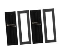 GARIOUANS 2pcs Black Pen Boxes Empty Drawer-Style Packaging Pencil Storage Case with Ribbon, 17.5x6x2.2cm, Fountain Pen Organizer Suitable for Business and Birthday Presents