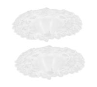 GARIOUANS 2pcs Bridal Bouquet Collar Decorative Wedding Flower Support for Bride Diy Floral Handle Holder Easy to Use for Wedding Parties and Engagements for Custom Decor