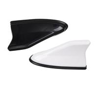 GARIOUANS 2pcs Car Rear Tail Wing Spoiler Strip in Black and White Plastic Auto Tail Wing Decor for Vehicle Stability and Wind Resistance Reduction Easy Installation Accessories for Various