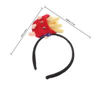 GARIOUANS 2pcs Cartoon French Fries Headbands for Adults Unique Party Costume Accessories Women Stylish Food-shaped Hairbands Charming and Design