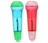 GARIOUANS 2pcs Echo Microphone Prop Simulation Mic with Echo Effect for Karaoke Parties and Role Play and Toy Microphones