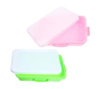 GARIOUANS 2pcs Empty Sensory Bin: Portable Storage Container - Sandbox with Lid for Kids - Plastic Stackable Play Tray for Toys Arts Crafts & Sand