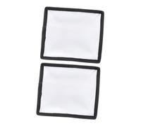 GARIOUANS 2pcs Foldable Soft Fabric Diffuser for Strobe Light 15x17cm with Anti-skid Strips Black Square Diffuser Screen Cover Portable Softbox for Photography and Video Lighting