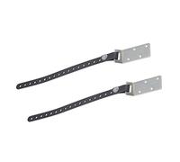 GARIOUANS 2pcs Furniture Safety Straps Tip Anchors for Protection Easy Install Iron and Plastic Tip Earthquake Straps for Bookshelves Cabinets Tvs