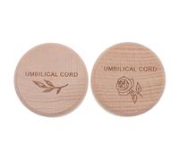 GARIOUANS 2PCS Hair Keepsake Box Natural Wooden Memory Container for First Haircut and Lost Teeth Storage Compact Engraved Gift for Newborns for Nursery Display and Travel