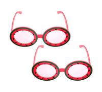 GARIOUANS 2pcs Hawaiian Watermelon Sunglasses for Summer Parties Fun Tropical Party Props Unique Hawaii Themed Accessories for Pool Birthday and Graduation Celebrations