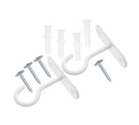 GARIOUANS 2pcs Heavy Duty Wall Mount Ceiling Hooks Plant Brackets for Hanging Flower Baskets Bird Feeders Lanterns Wind Chimes Outdoor Planters Easy Installation Strong Load Capacity
