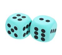 GARIOUANS 2pcs Large EVA Foam Dice for Boys and Girls 8cm Reusable Soft Dice for Party Games Educational Props for Board Games and Math Teaching Activities