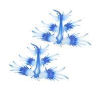 GARIOUANS 2pcs Lifelike Simulation Sea Slug Figures Soft Plastic Animal Models for Desktop Decoration Educational Ocean Creature for Classroom Learning