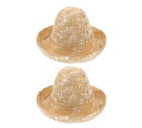 GARIOUANS 2pcs Miniature Hat for Wine Bottle Tiny Hat Ornament for Crafts Decorative for Dolls and Accessories