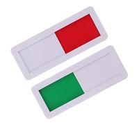 GARIOUANS 2pcs Privacy Slide Door Indicator Sign for Conference and Office Bright Color Sliding Open Closed Door Signboard for Business Clinics Restrooms and Meeting Rooms