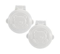 GARIOUANS 2pcs Push Button Safety Lock Car Washing Machine Boy Girl Security Lock Safety Button Cover Prevents Accidental Operation