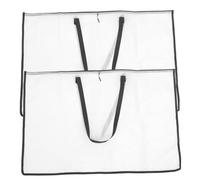 GARIOUANS 2pcs PVC Storage Bags for Documents and Artwork Large Capacity Handheld Design Zipper Storage Bag for Artwork and Poster