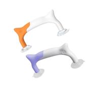 GARIOUANS 2pcs Quilting Ruler Holder with Strong Suction Handheld Non-slip Fabric Cutting Tool for DIY Patchwork Sewing Projects Portable Lightweight and Beginner-friendly