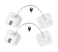 GARIOUANS 2pcs Refrigerator Door Lock Square Password Safety Locks for Cabinets Multifunctional Security Accessory Easy Reset for Home Office Dormitory Use
