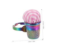 GARIOUANS 2pcs Reusable Wear-Resistant Finger Pin Cushion Creative Colorful Ring-Shaped Needle Cushions for Sewing Embroidery and Cross-Stitch DIY Projects Portable and Sewing Tool Kit