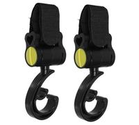 GARIOUANS 2Pcs Rotating Stroller Hooks Strong Load Bearing Stroller Accessories for Hanging Bags Purses Diaper Bags Convenient and Portable Buggy Hooks