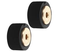 GARIOUANS 2pcs Rubber Pinch Roller Wheels Pulley for Radio Tape Recorders Replacement Parts for Cassette Recorder Player Repair