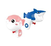 GARIOUANS 2pcs Shark and Pufferfish Water Blaster for Ocean Themed Pool for Summer Beach and Garden Water Play Enhances Hand Eye Coordination and Motor Skills