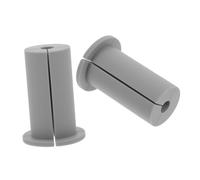 GARIOUANS 2pcs Silicone Cable Grommets for Wall Wire Rope Sleeves with Wall Anchors Easy Install Cable Protectors for Wire Cover Grey