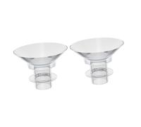 GARIOUANS 2pcs Silicone Flange Inserts for Breast Pump 13mm Small Size Wearable and Anti-wear Breast Pump Parts Suitable for Women, Can Be Sanitized with Steam
