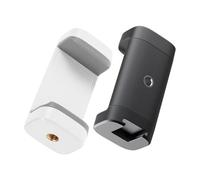 GARIOUANS 2pcs Smartphone Tripod Mount Adapter Clip Versatile Cell Phone Holder for Live Streaming and Photography Horizontal Vertical Shooting Lightweight Portable Design