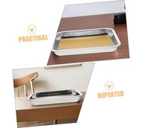 GARIOUANS 2pcs Stainless Steel Biology Lab Tray with Wax Coating Dissection Pan for Educational Anatomy Study Safe Smooth Edges Teaching Research